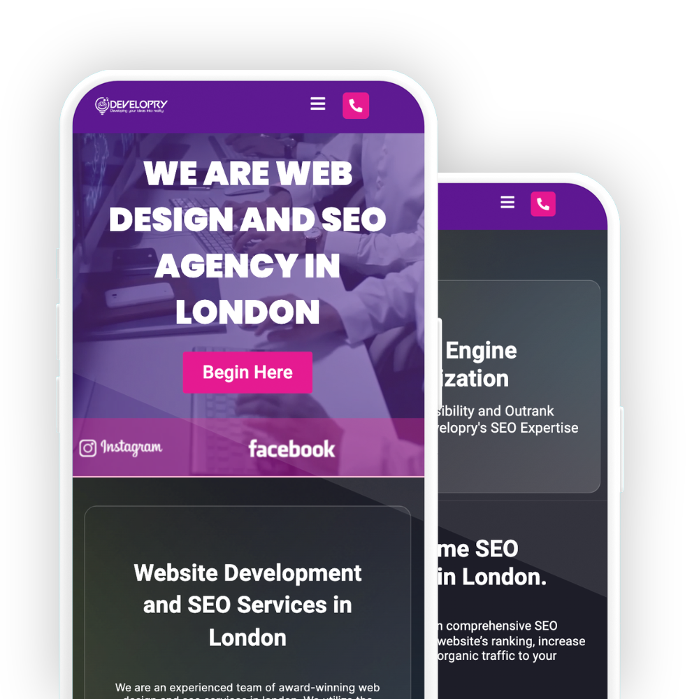 image respersanting mobile seo responsive website design